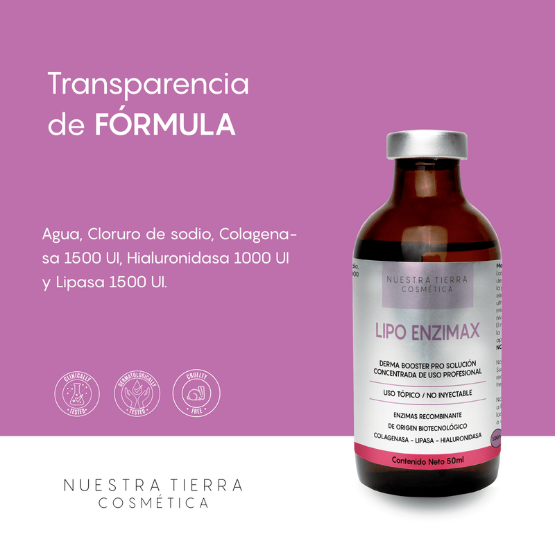 Lipo Enzimax Solucion Concentrada Enzimas recombinantes Vial – Nuestra  Tierra Cosmética Ancestral