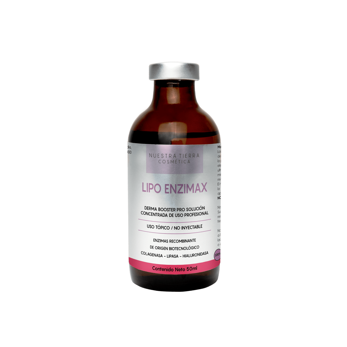 Lipo Enzimax Solucion Concentrada Enzimas recombinantes Vial - Nuestra Tierra Cosmética Ancestral