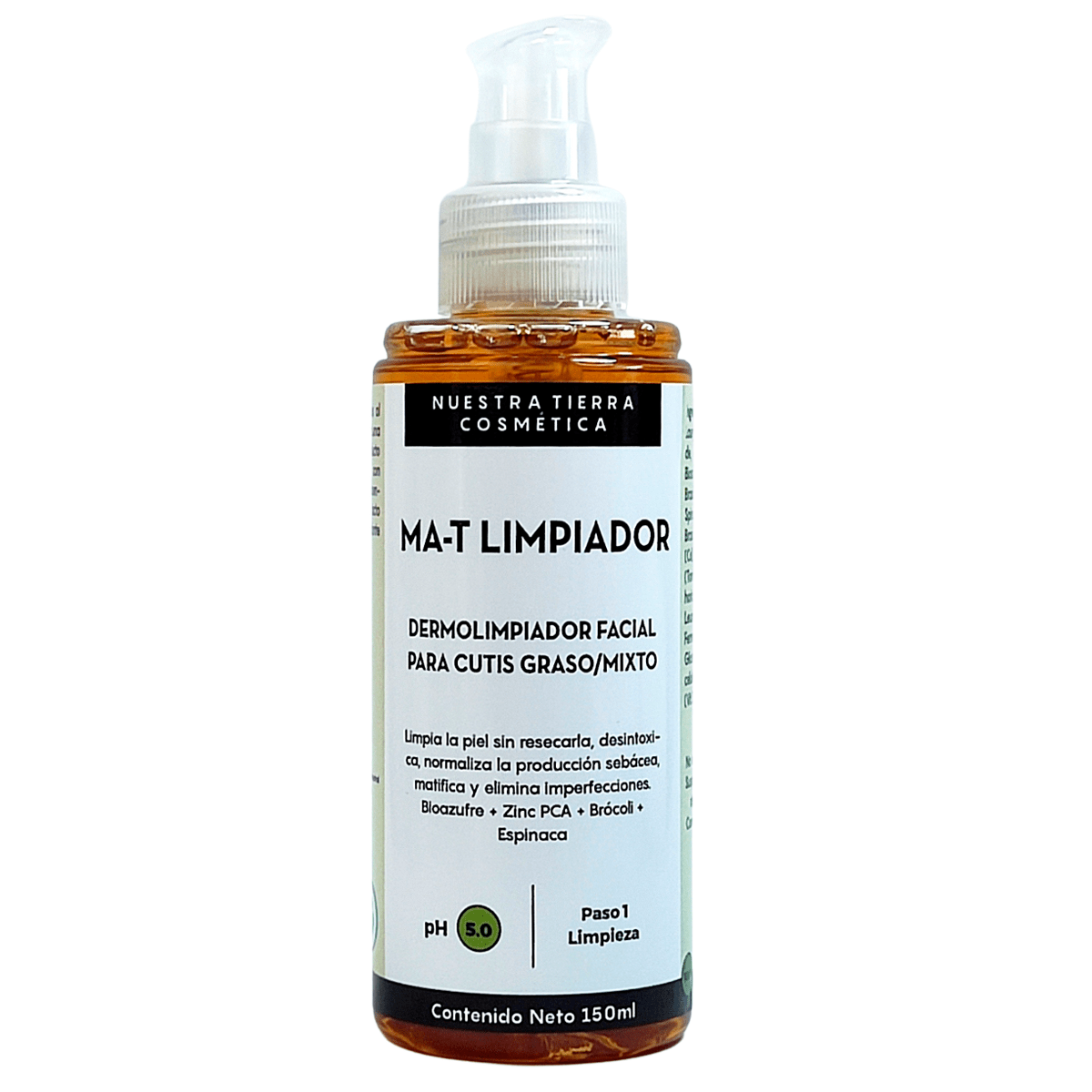 Ma - T Limpiador Matificante para cutis Graso/Mixto - Nuestra Tierra Cosmética Ancestral