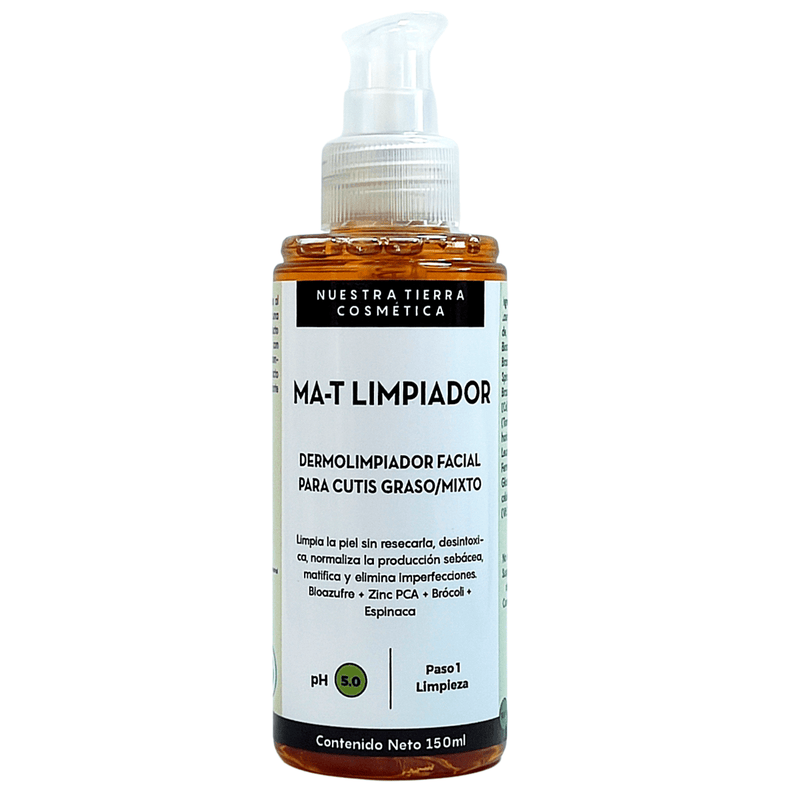 Ma - T Limpiador Matificante para cutis Graso/Mixto - Nuestra Tierra Cosmética Ancestral