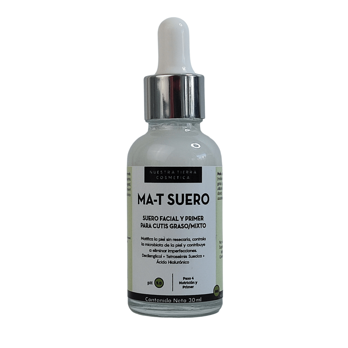 Ma - T Suero Facial y Primer para cutis Graso/Mixto - Nuestra Tierra Cosmética Ancestral