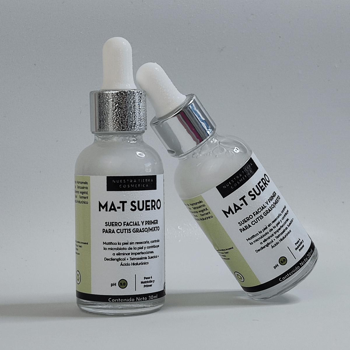Ma - T Suero Facial y Primer para cutis Graso/Mixto - Nuestra Tierra Cosmética Ancestral