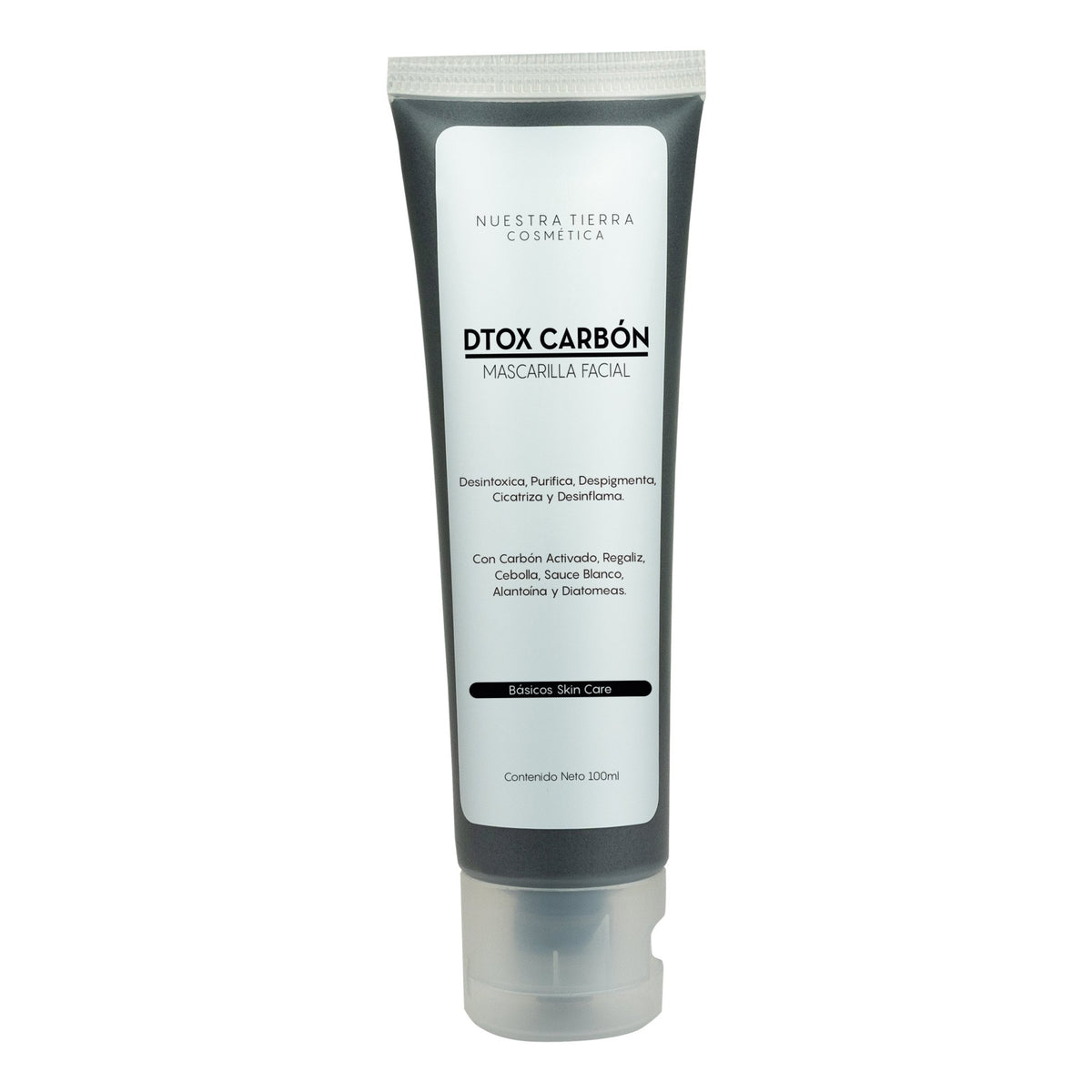 Mascarilla Dtox Carbon Activado - Nuestra Tierra Cosmética Ancestral