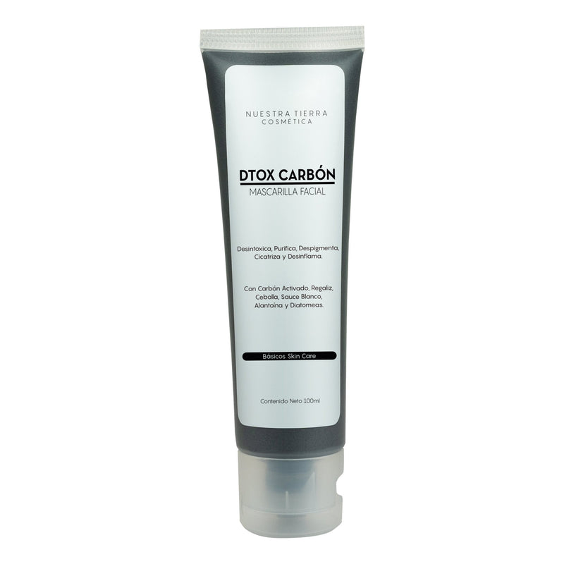 Mascarilla Dtox Carbon Activado - Nuestra Tierra Cosmética Ancestral