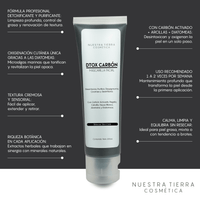 Mascarilla Dtox Carbon Activado - Nuestra Tierra Cosmética Ancestral
