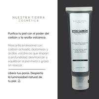 Mascarilla Dtox Carbon Activado - Nuestra Tierra Cosmética Ancestral