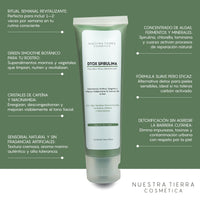 Mascarilla Dtox Spirulina - Nuestra Tierra Cosmética Ancestral