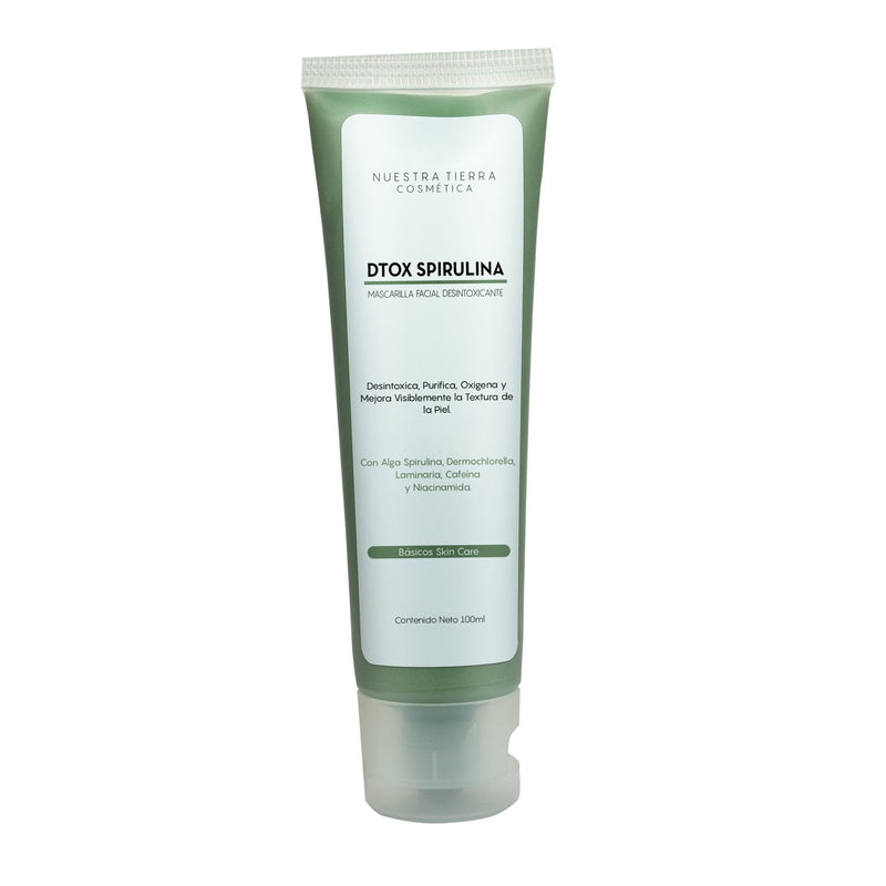 Mascarilla Dtox Spirulina - Nuestra Tierra Cosmética Ancestral