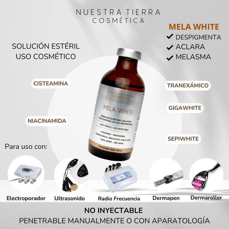 Mela White - Vial despigmentante - Nuestra Tierra Cosmética Ancestral