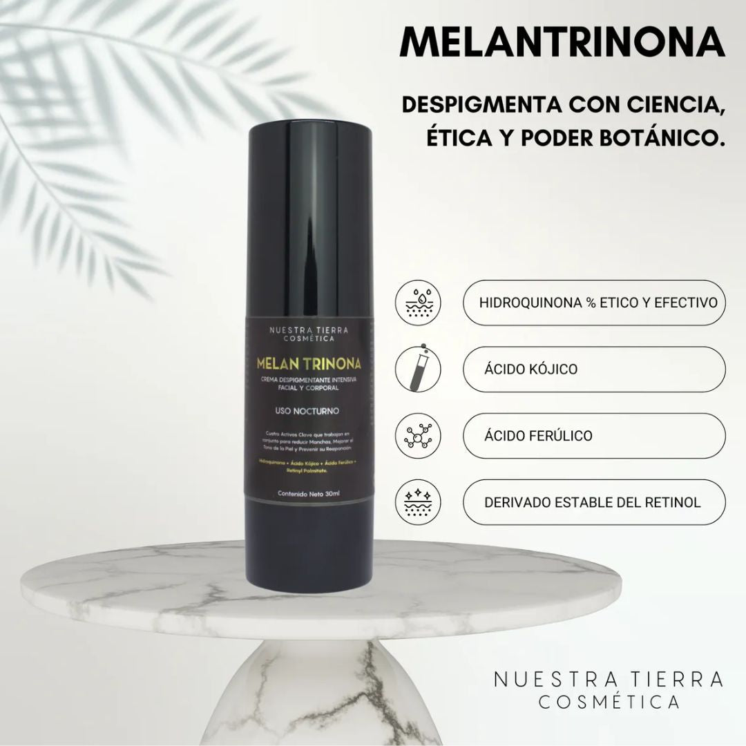 MelanTrinona Crema Despigmentante Intensiva - Nuestra Tierra Cosmética Ancestral