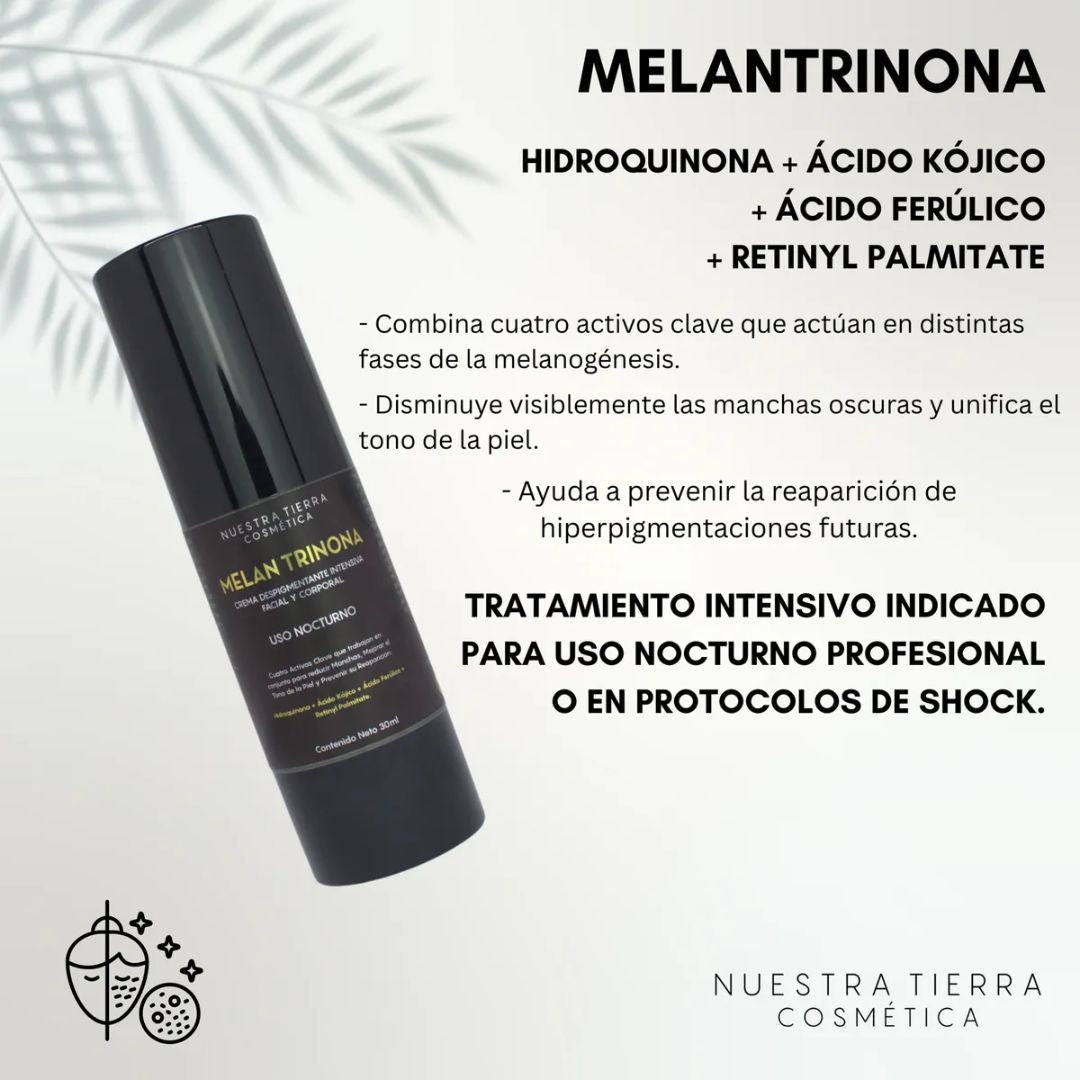 MelanTrinona Crema Despigmentante Intensiva - Nuestra Tierra Cosmética Ancestral