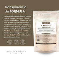 Moka Revital Jelly Mask - Mascarilla Hidroplastica con Cafe y Cacao - Nuestra Tierra Cosmética Ancestral