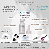 Nano Cristales de Acido Hialuronico Hidratante Anti - Edad - Nuestra Tierra Cosmética Ancestral