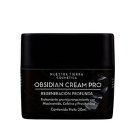 Obsidian Cream Pro 20ml espátula incluida - Nuestra Tierra Cosmética Ancestral