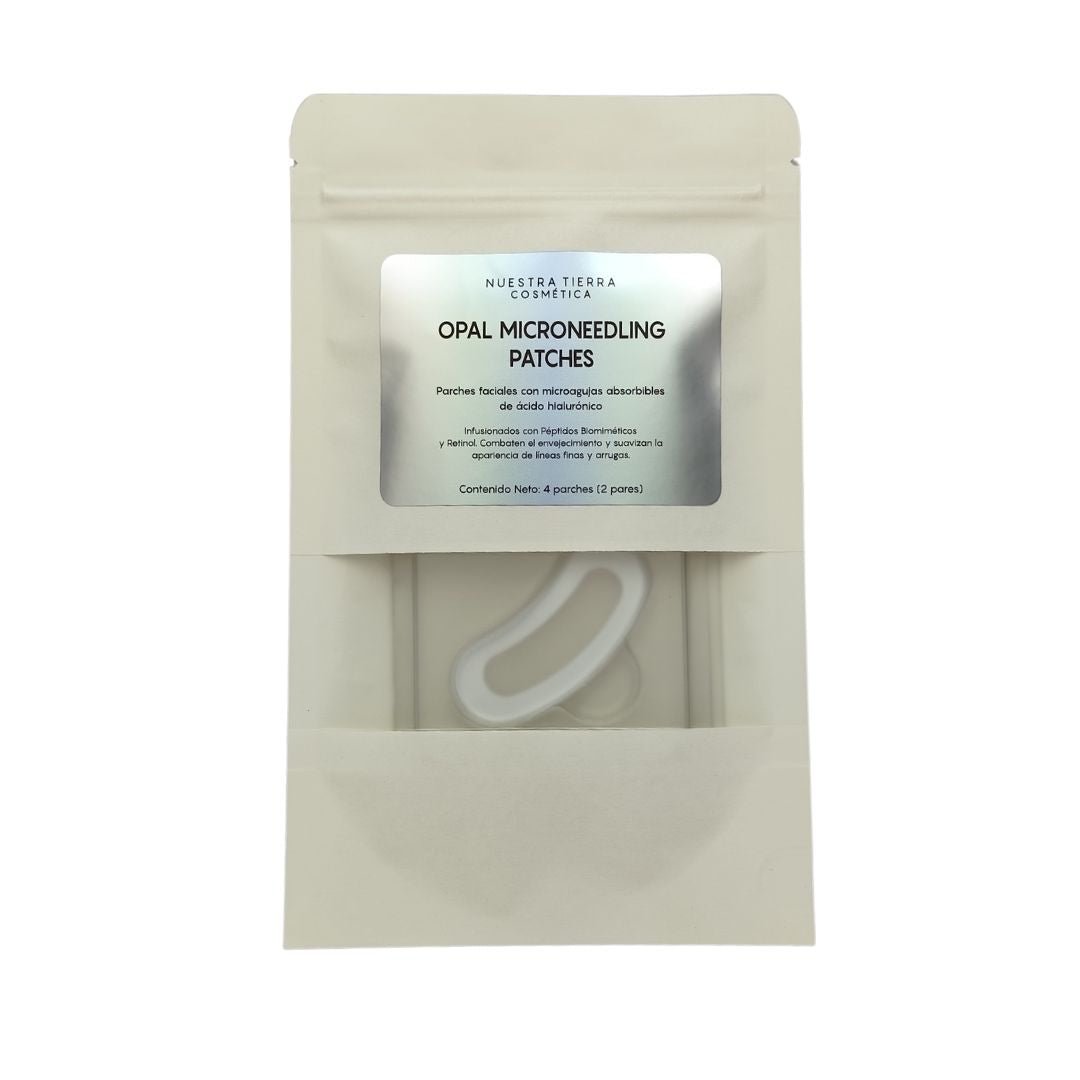 Opal Microneedling Patches Parches Faciales con microagujas de Ac. Hialuronico - Nuestra Tierra Cosmética Ancestral