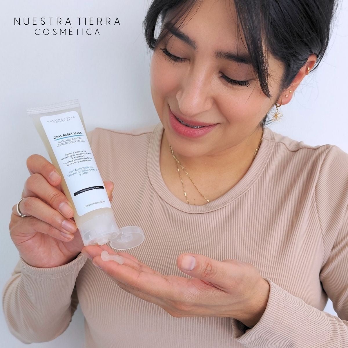 Opal Skin Reset Mask Mascarilla Restauradora en gel - Nuestra Tierra Cosmética Ancestral