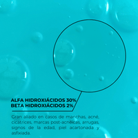 Peeling AHA 30% + BHA 2% Blue Peel Combate manchas y acne - Nuestra Tierra Cosmética Ancestral