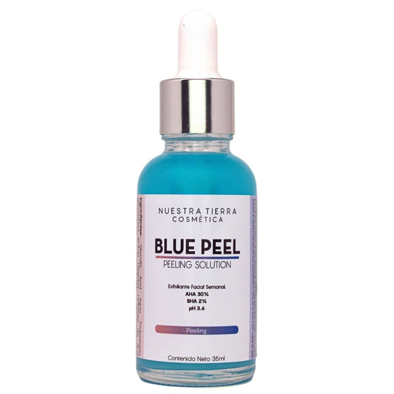 Peeling AHA 30% + BHA 2% Blue Peel Combate manchas y acne - Nuestra Tierra Cosmética Ancestral