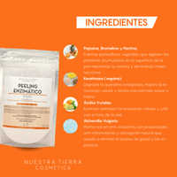 Peeling Enzimatico en Polvo Ideal para pieles sensibles y Dermapen - Nuestra Tierra Cosmética Ancestral