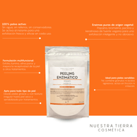 Peeling Enzimatico en Polvo Ideal para pieles sensibles y Dermapen - Nuestra Tierra Cosmética Ancestral