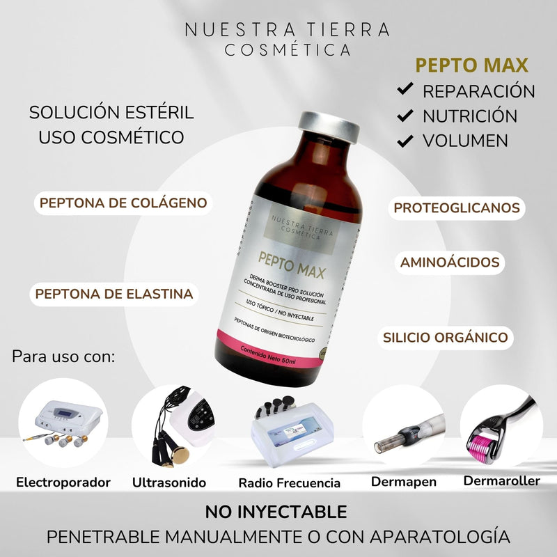 Pepto Max Solucion Concentrada Peptonas Vegetales Vial - Nuestra Tierra Cosmética Ancestral
