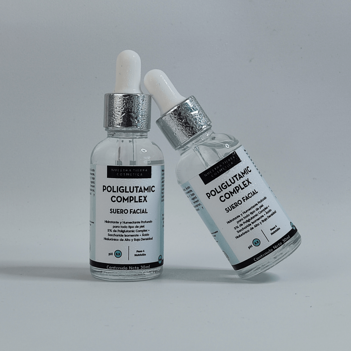 Poliglutamic Complex Suero Hidratante y Humectante Profundo - Nuestra Tierra Cosmética Ancestral