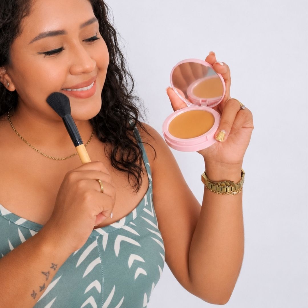 Polvo Compacto Orgánico - Nuestra Tierra Cosmética Ancestral