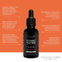 Radian - C MAP Suero de Vitamina C - Nuestra Tierra Cosmética Ancestral