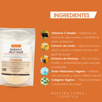 Radian - C Mascarilla Hidro - Plastica con Vitamina C estable Ilumina y unifica el tono de la piel - Nuestra Tierra Cosmética Ancestral