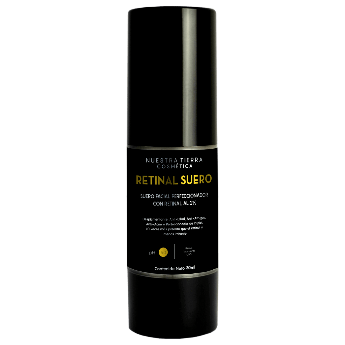 Retinal Suero Despigmentante, Anti - edad y Perfeccionador - Nuestra Tierra Cosmética Ancestral
