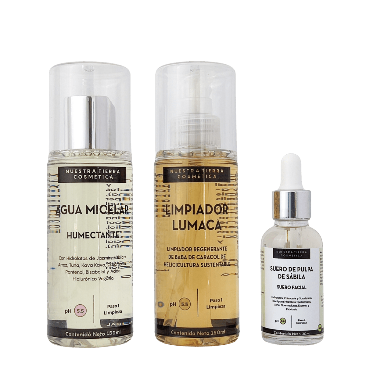 Ritual Basicos Skin Care de 3 pasos - Nuestra Tierra Cosmética Ancestral