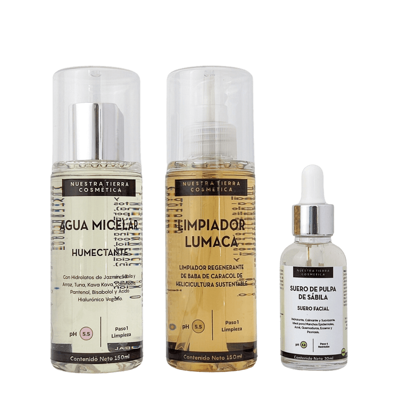 Ritual Basicos Skin Care de 3 pasos - Nuestra Tierra Cosmética Ancestral