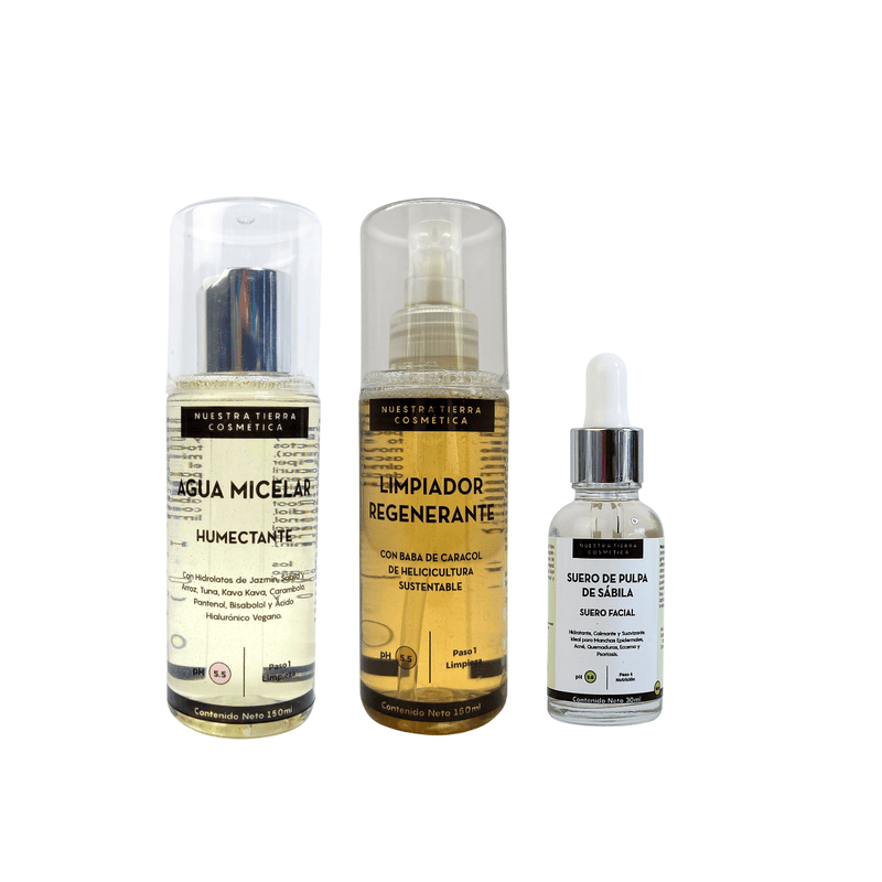 Ritual Basicos Skin Care de 3 pasos - Nuestra Tierra Cosmética Ancestral