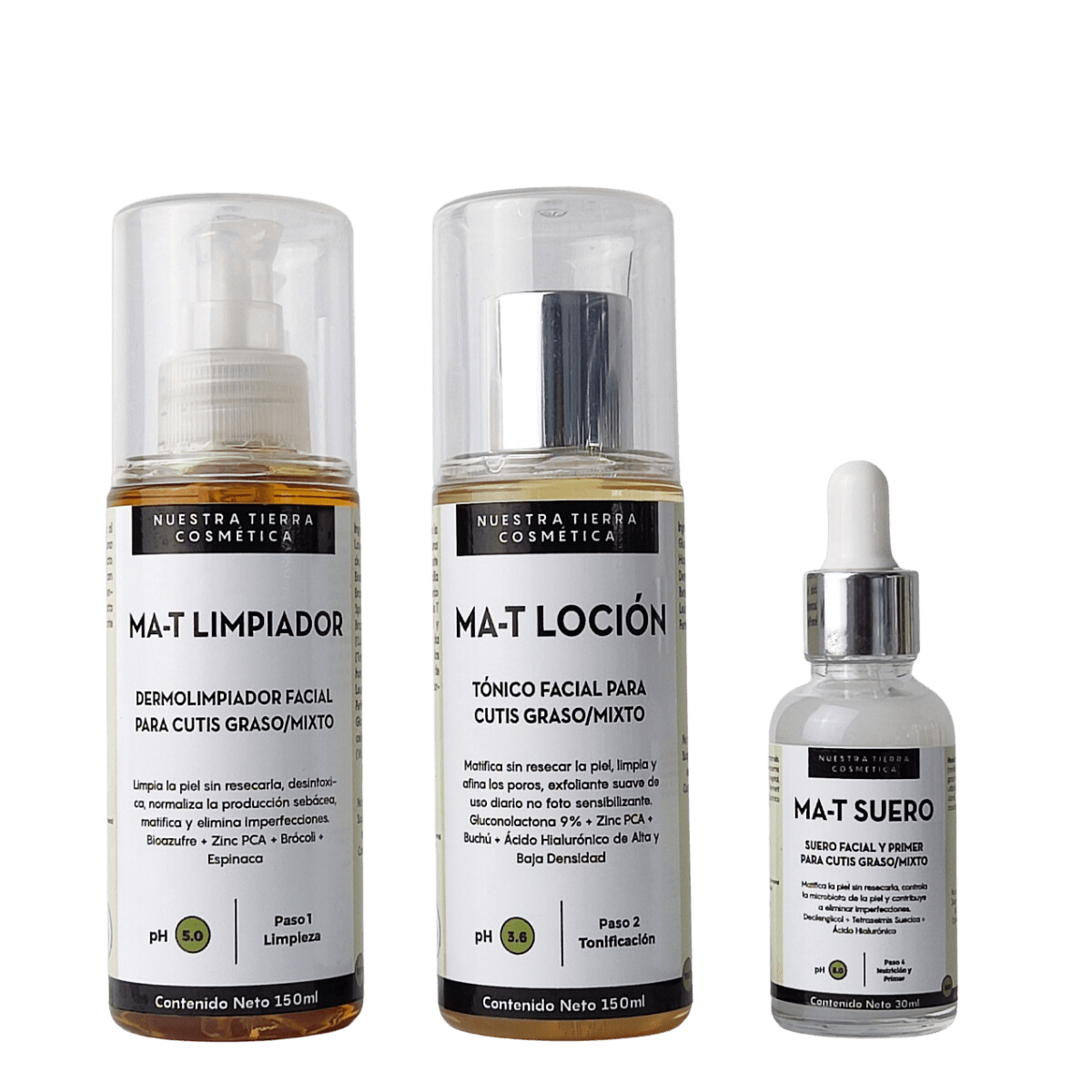 Ritual Matificante de 3 pasos - Nuestra Tierra Cosmética Ancestral