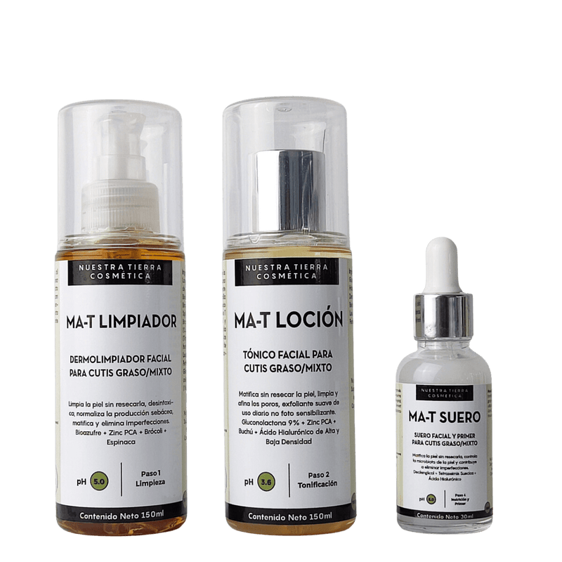 Ritual Matificante de 3 pasos - Nuestra Tierra Cosmética Ancestral