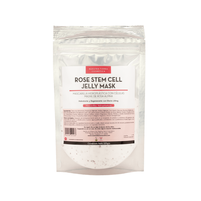 Rose Stem Cell Mascarilla Hidro - Plastica Efecto Lifting Anti - Edad Jelly Mask - Nuestra Tierra Cosmética Ancestral