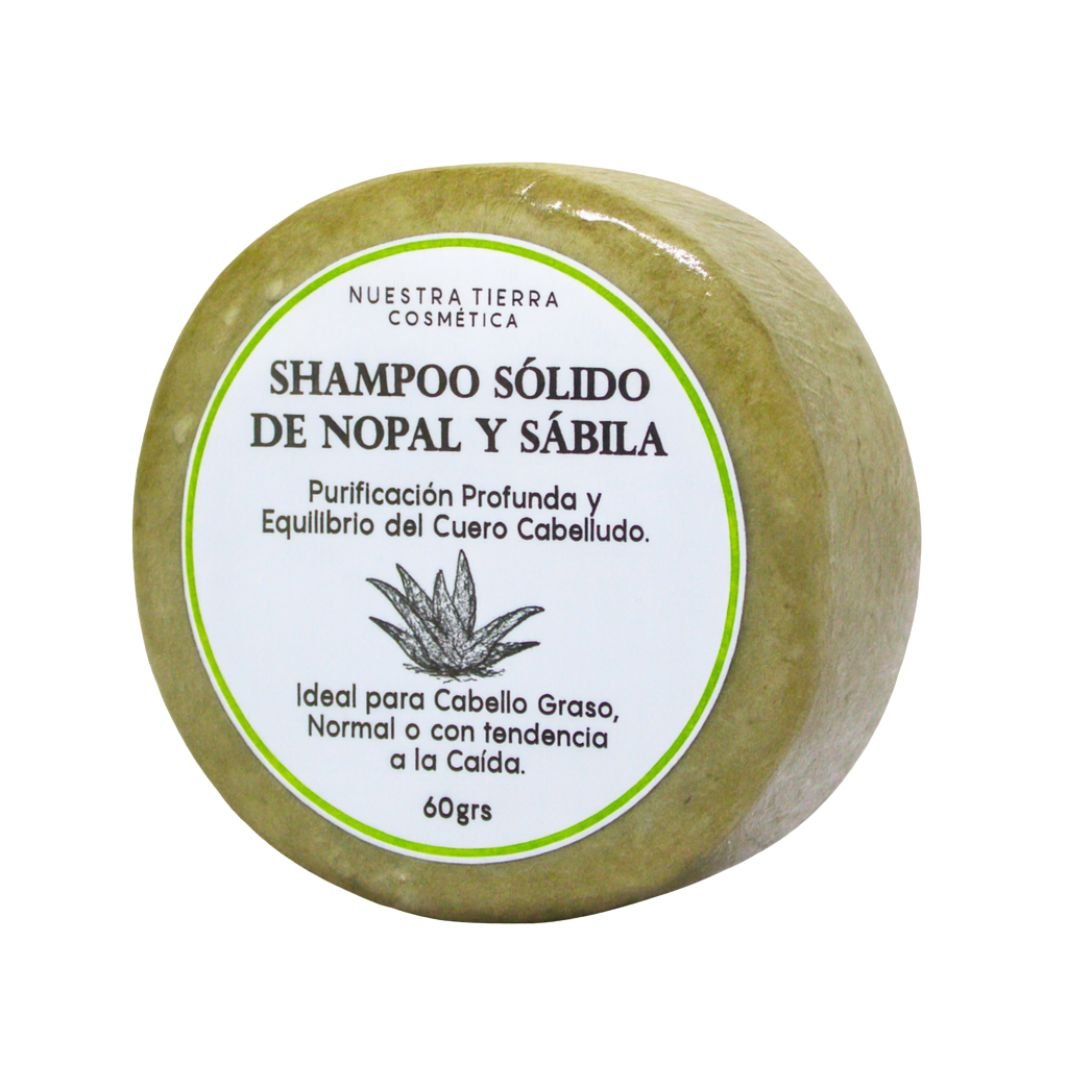 Shampoo Solido Nopal/Sabila🌿 - Nuestra Tierra Cosmética Ancestral
