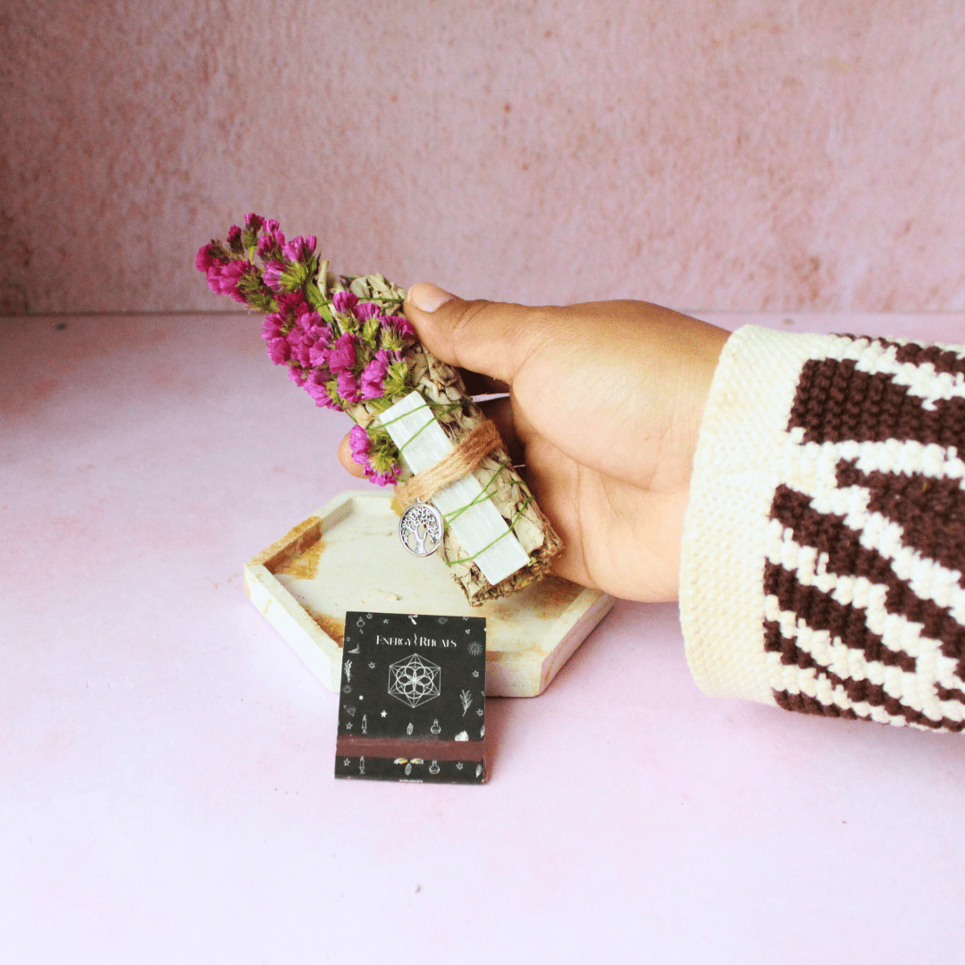 Stick de Salvia y Selenita 🌿💎 - Nuestra Tierra Cosmética Ancestral