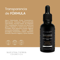 Suero Aclarante Acido Tranexamico 10% para melasma y manchas rebeldes - Nuestra Tierra Cosmética Ancestral