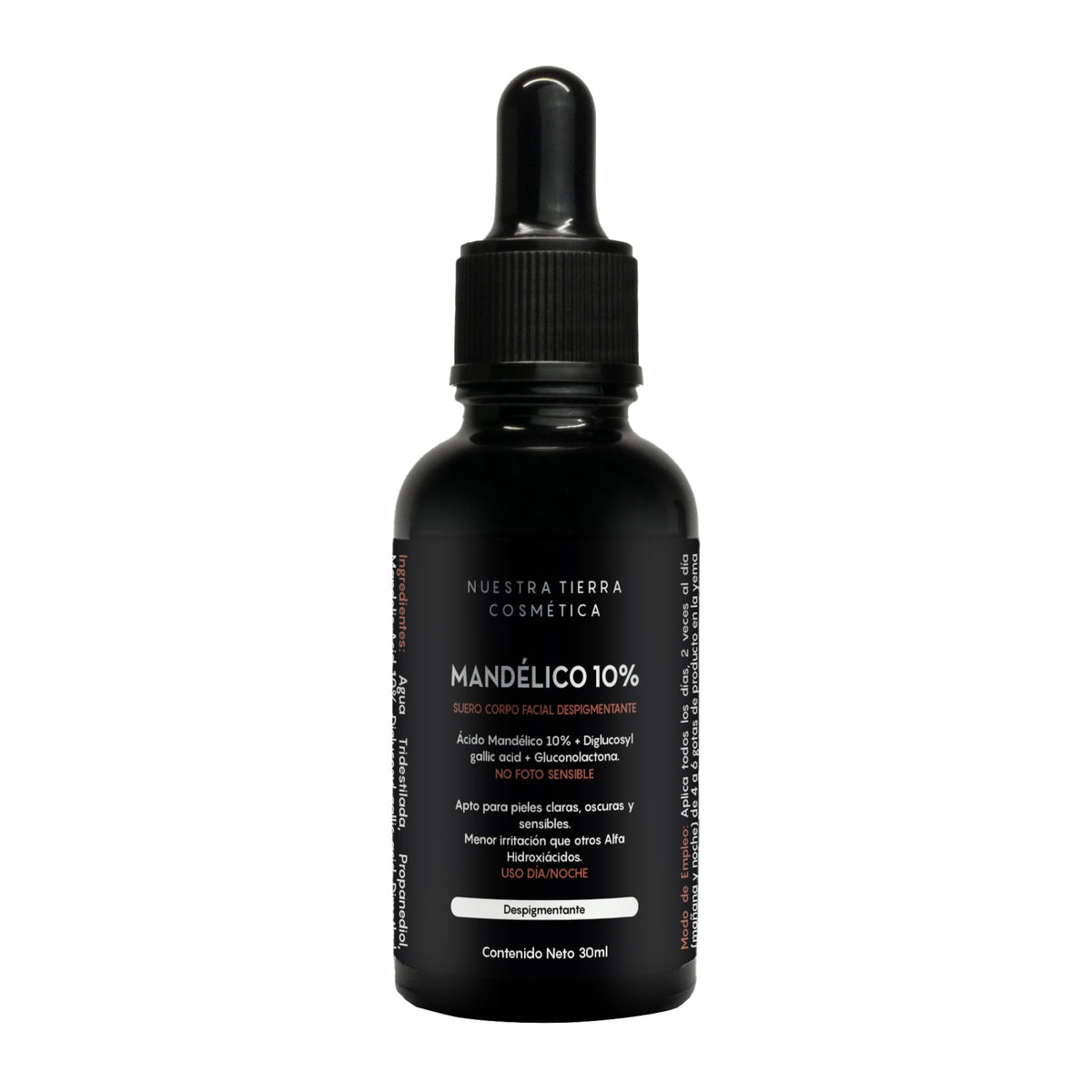 Suero de Acido Mandelico 10% - Nuestra Tierra Cosmética Ancestral