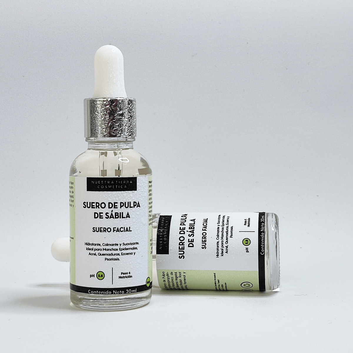 Suero de Pulpa de Sabila Hidratante, Calmante y Suavizante - Nuestra Tierra Cosmética Ancestral