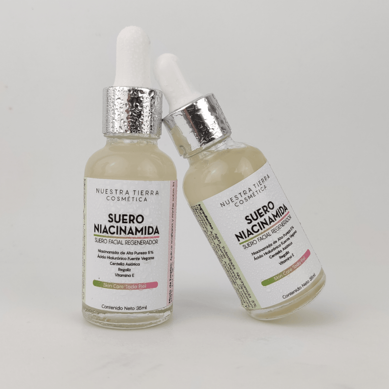 Suero Niacinamida 5% Seborregulador, Regenerante y Equilibrante - Nuestra Tierra Cosmética Ancestral