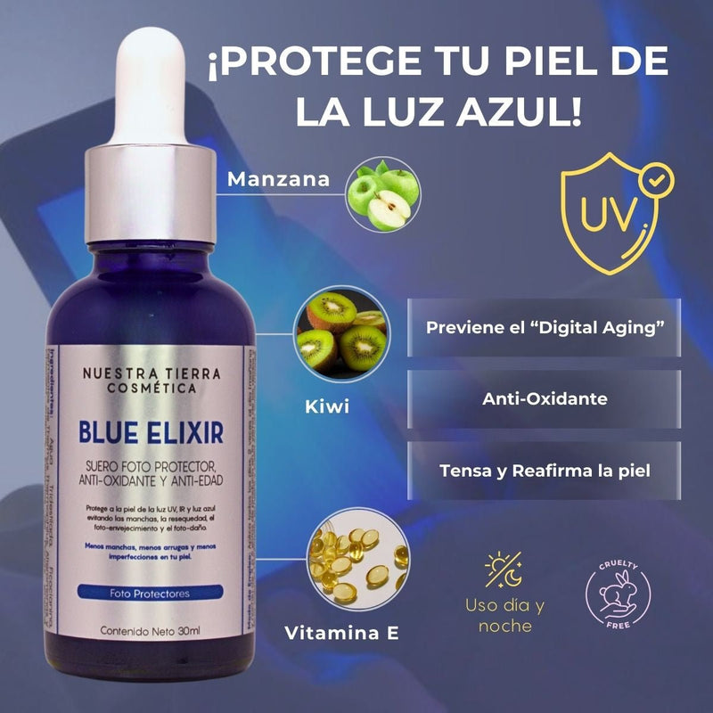 Suero protector de Luz Azul - Nuestra Tierra Cosmética Ancestral