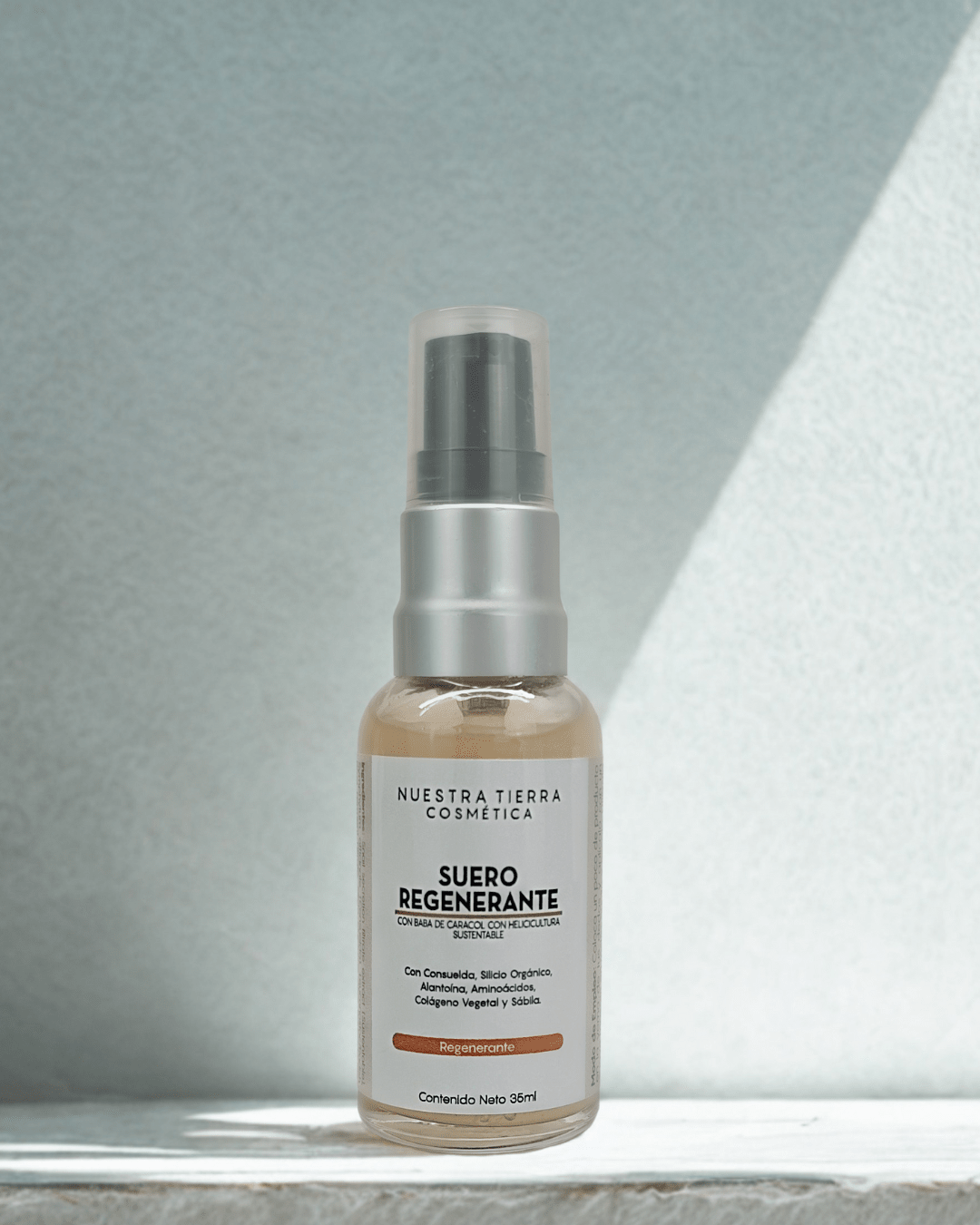 Suero Regenerante de Baba de Caracol Sustentable Ideal para paño y pecas - Nuestra Tierra Cosmética Ancestral