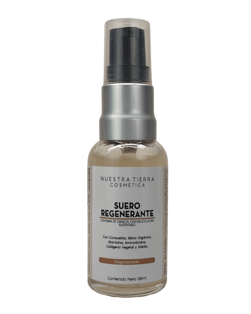 Suero Regenerante de Baba de Caracol Sustentable Ideal para paño y pecas - Nuestra Tierra Cosmética Ancestral