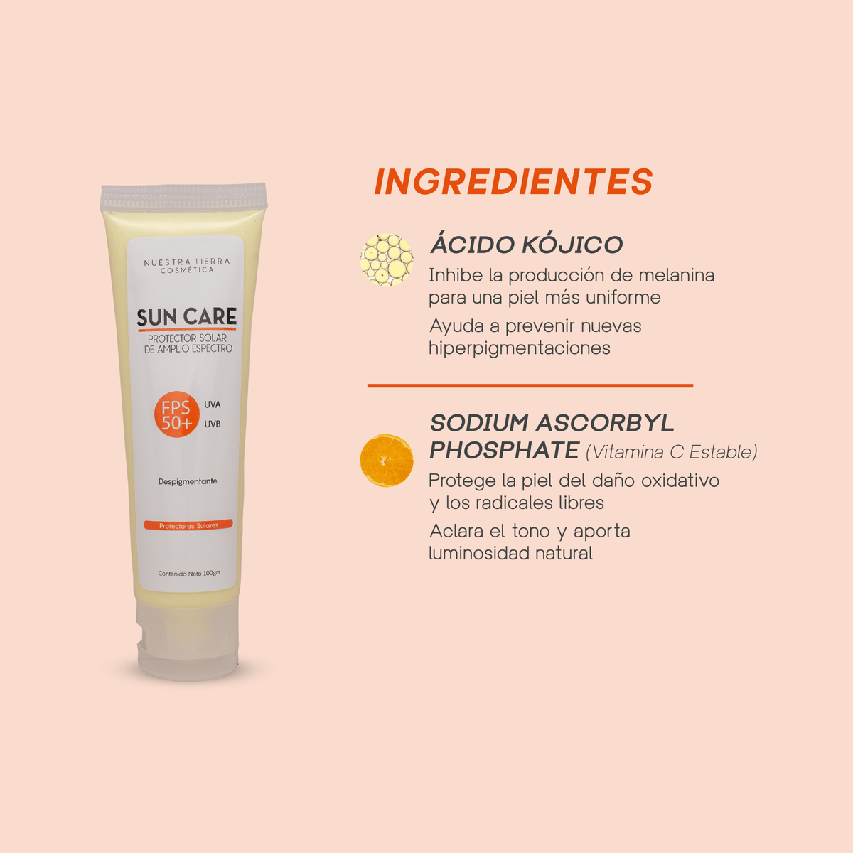 Sun Care Despigmentante - Nuestra Tierra Cosmética Ancestral