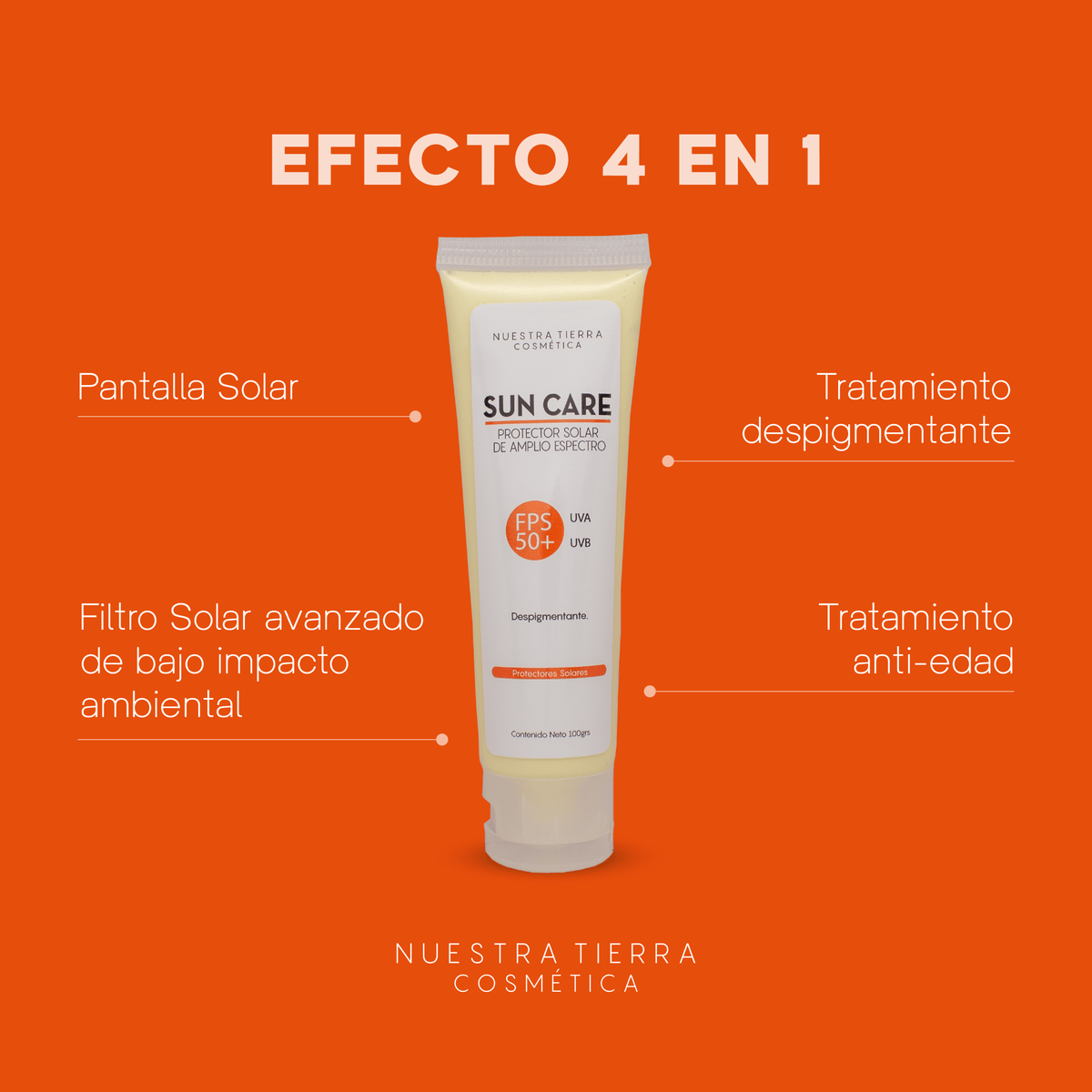 Sun Care Despigmentante - Nuestra Tierra Cosmética Ancestral