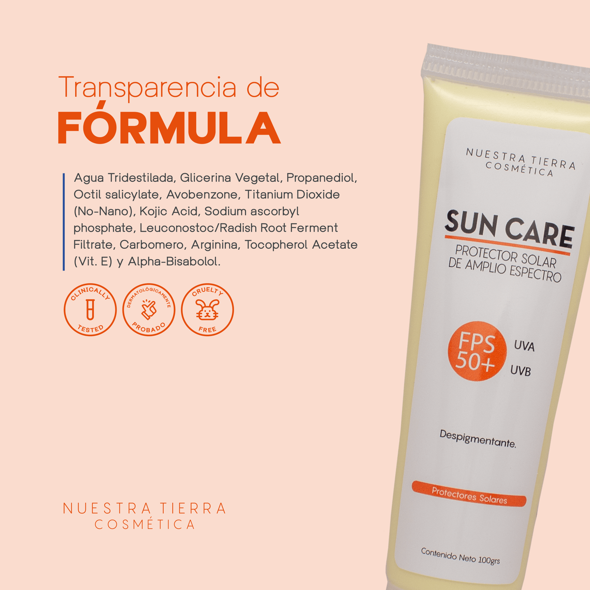 Sun Care Despigmentante - Nuestra Tierra Cosmética Ancestral