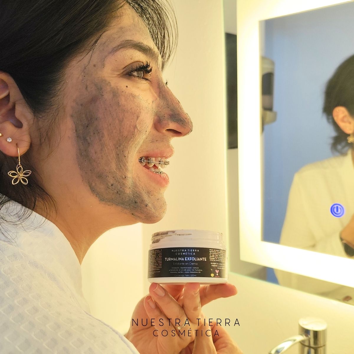 Turmalina Exfoliante en Crema - Nuestra Tierra Cosmética Ancestral