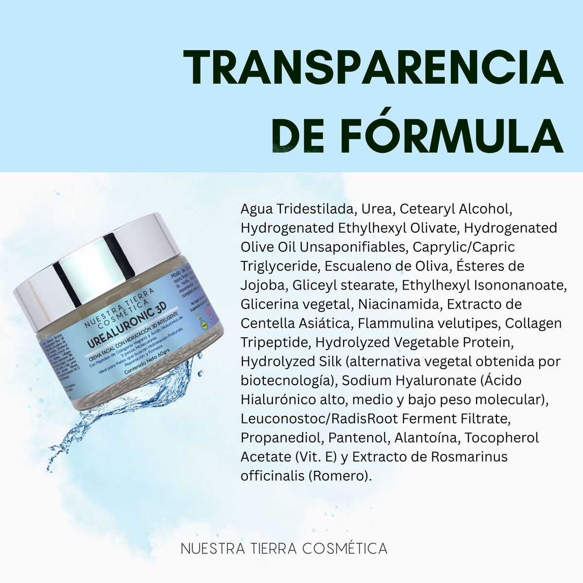 Urealuronic 3D Crema Facial Hidratante Tridimensional - Nuestra Tierra Cosmética Ancestral